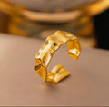 Anti Tarnish Texture Ring