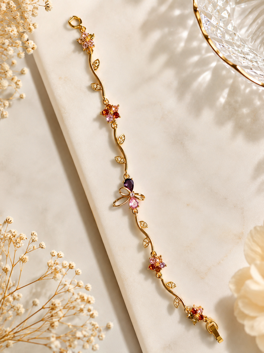 Blossom Multi Bow Charm Bracelet