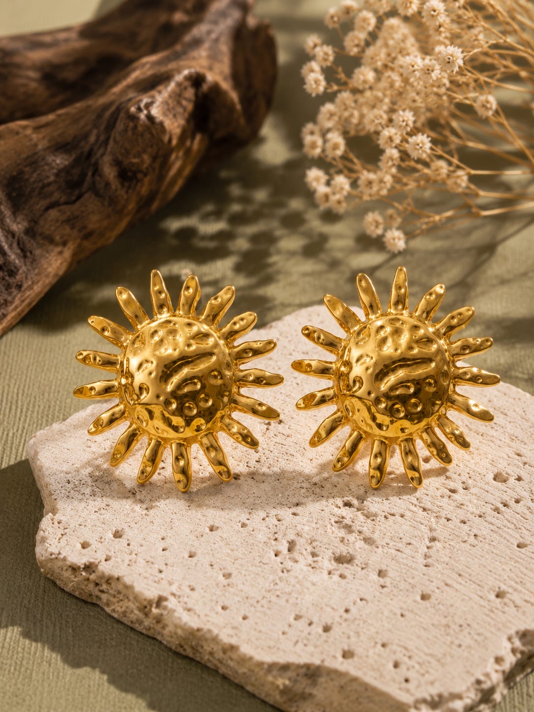 Boho Sun Gold Earrings