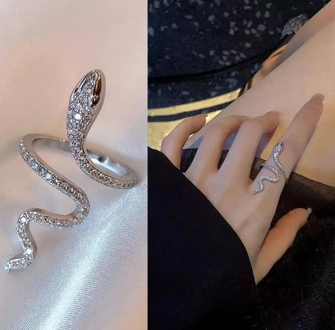 Silver Snake Ring