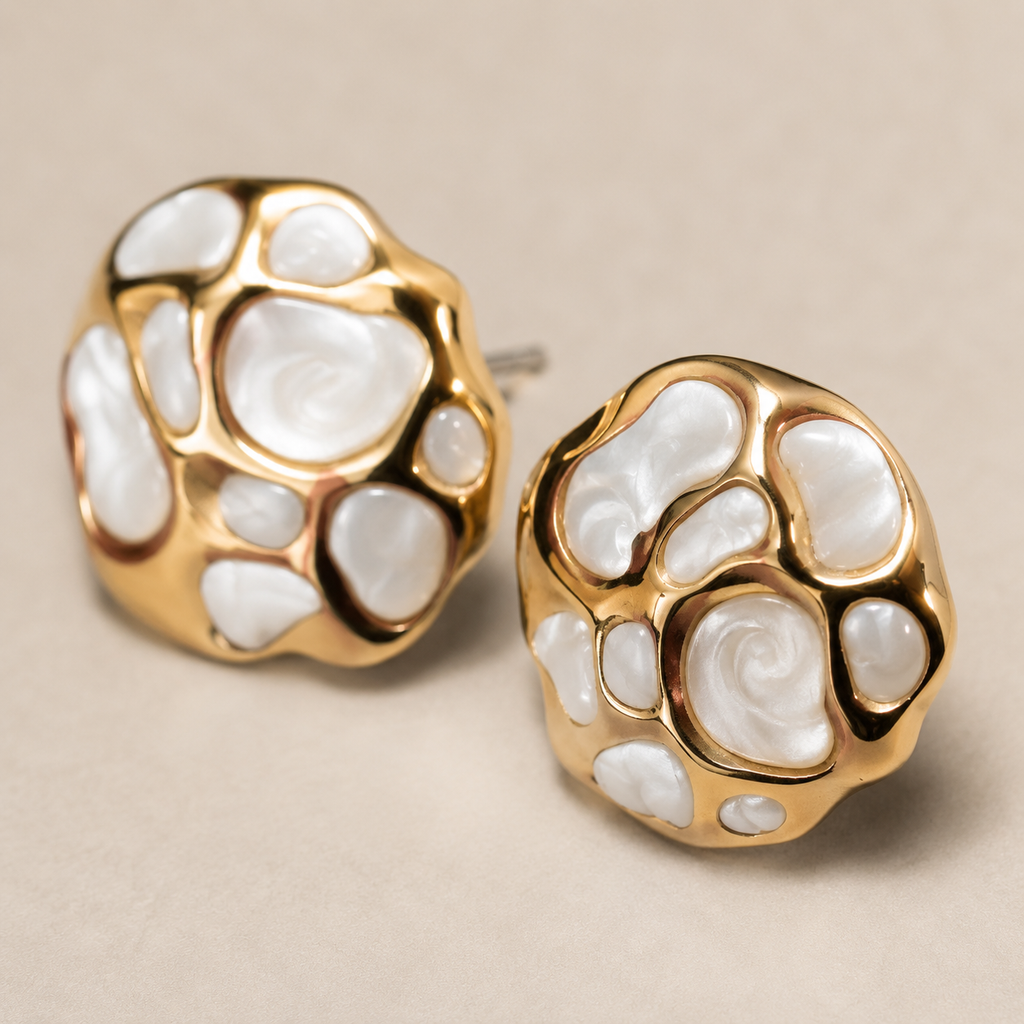 Mosaic Dome Statement Studs