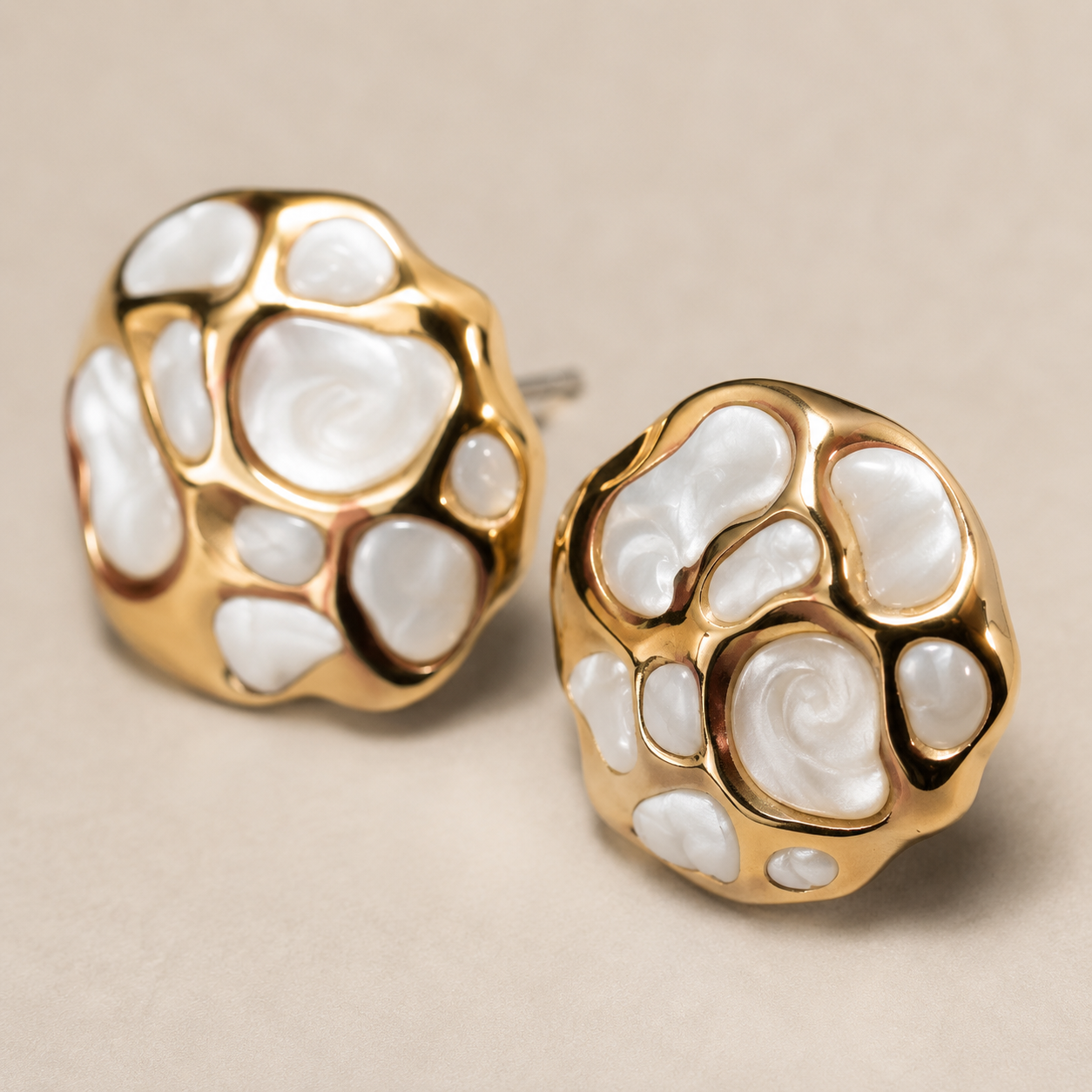 Mosaic Dome Statement Studs