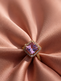 Pink Princess Halo Adjustable Ring