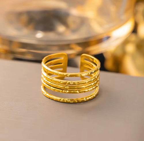 Anti Tarnish Multi Layer Ring