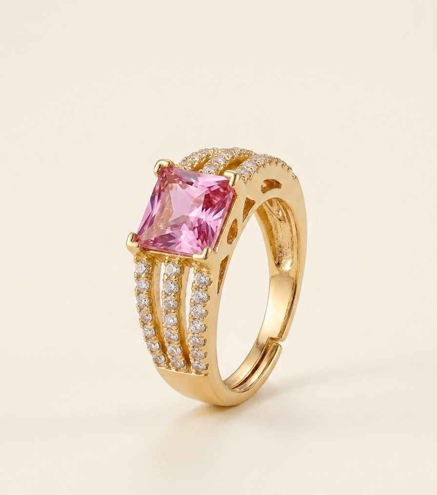 Blush Royale Statement Ring