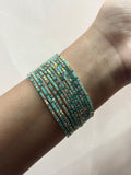 Blue Crystal Wrap Bracelet (Single Piece)