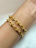 Golden Orbit Link Bracelet Set of 2 (Standard Size)