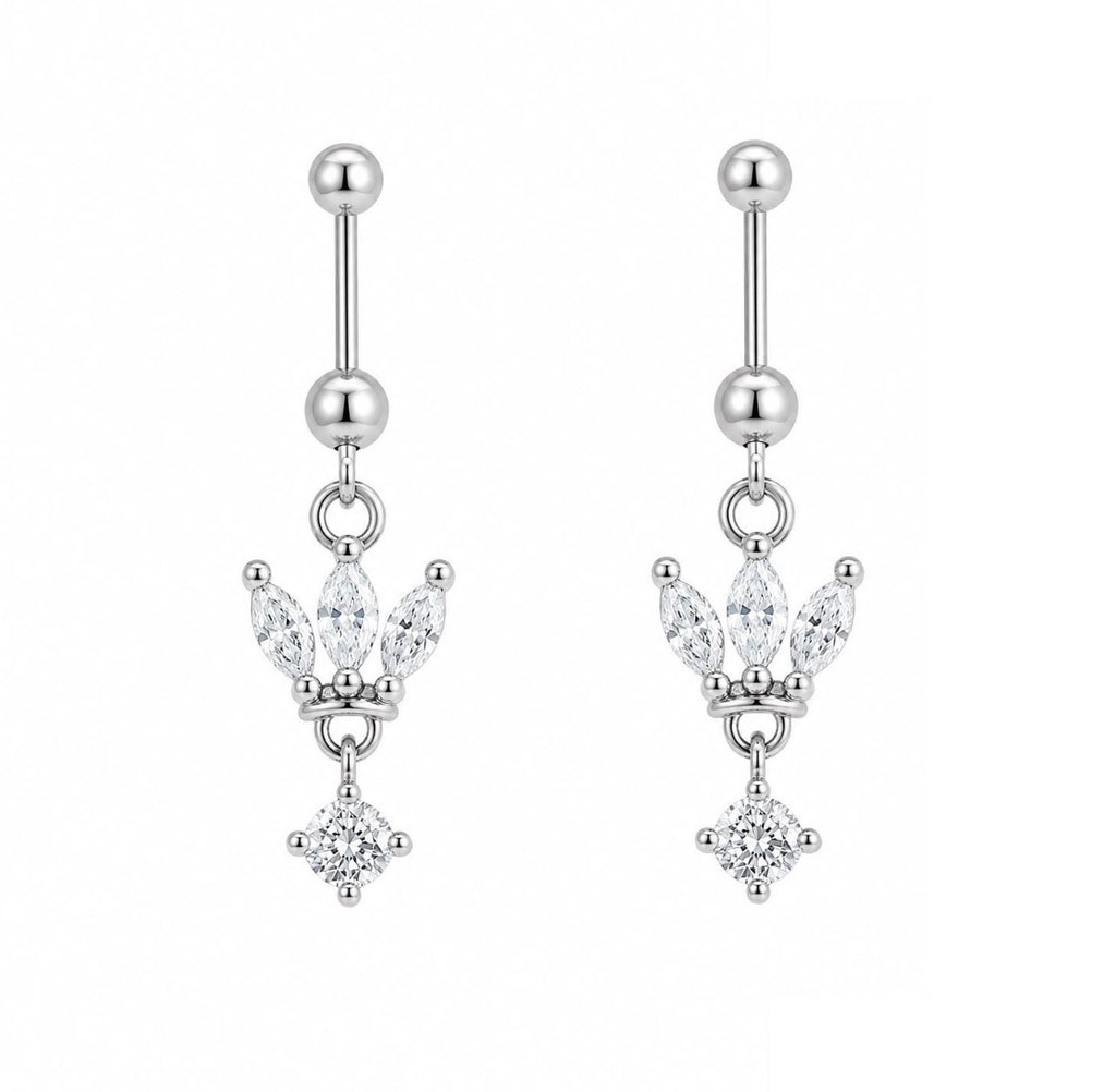CZ Helix Ball Back Stud
