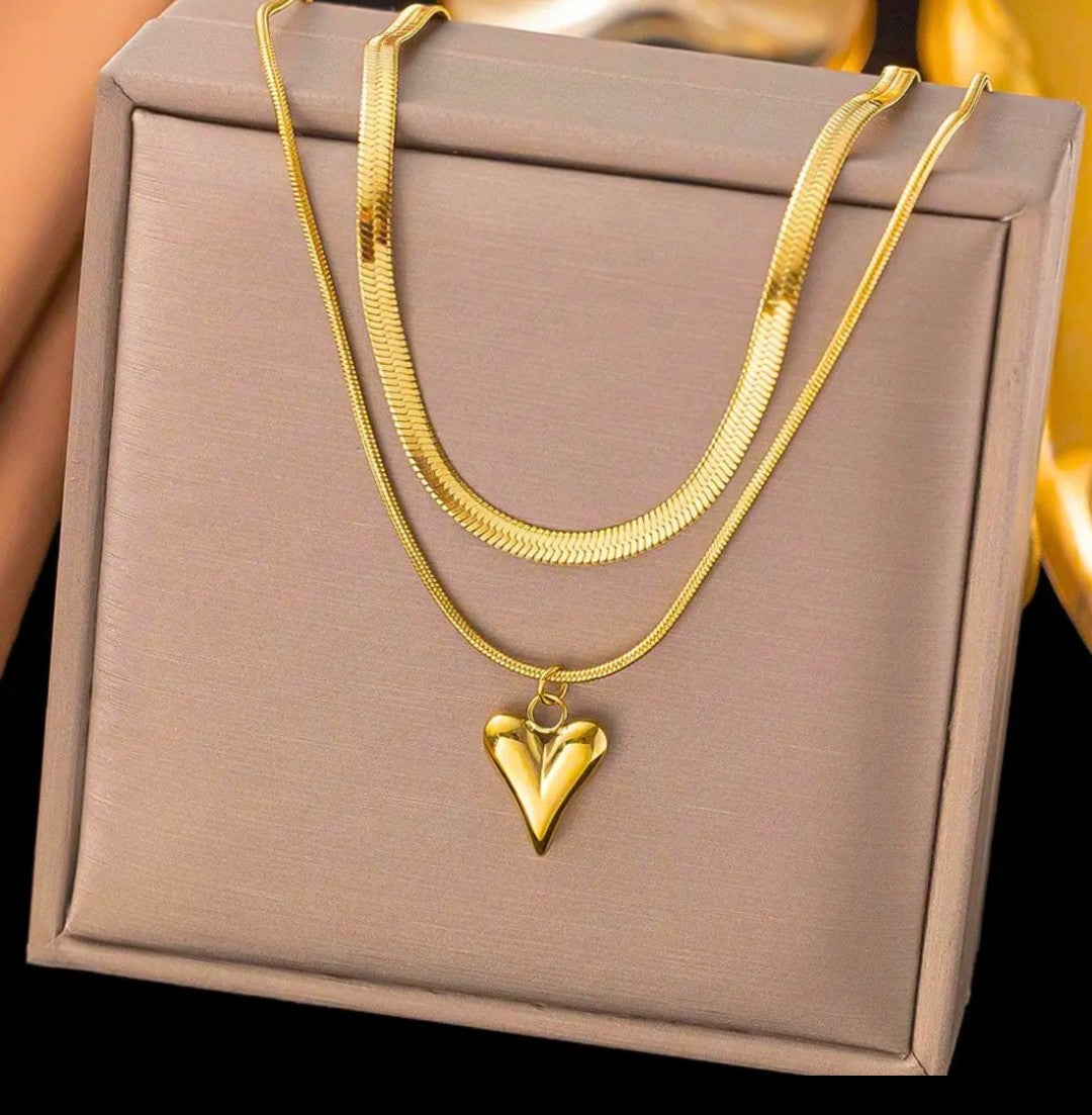 Eternal Layered Heart Necklace