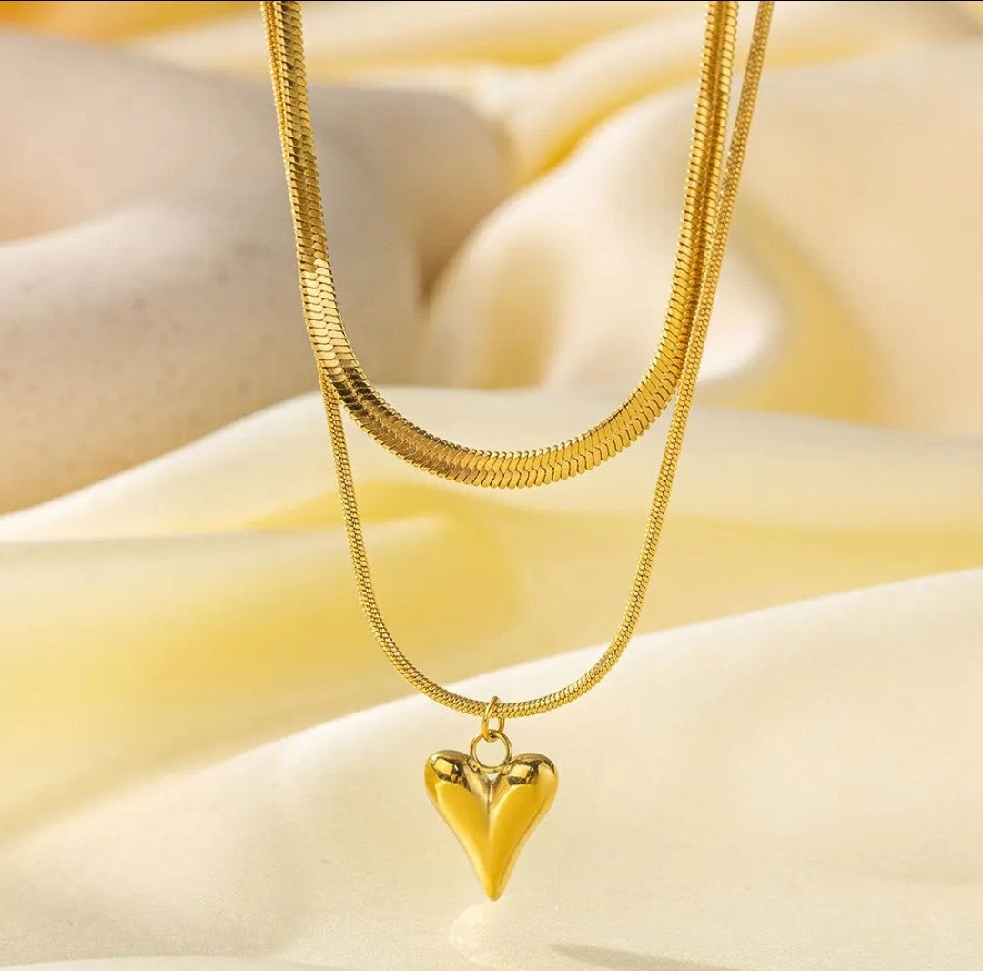 Eternal Layered Heart Necklace