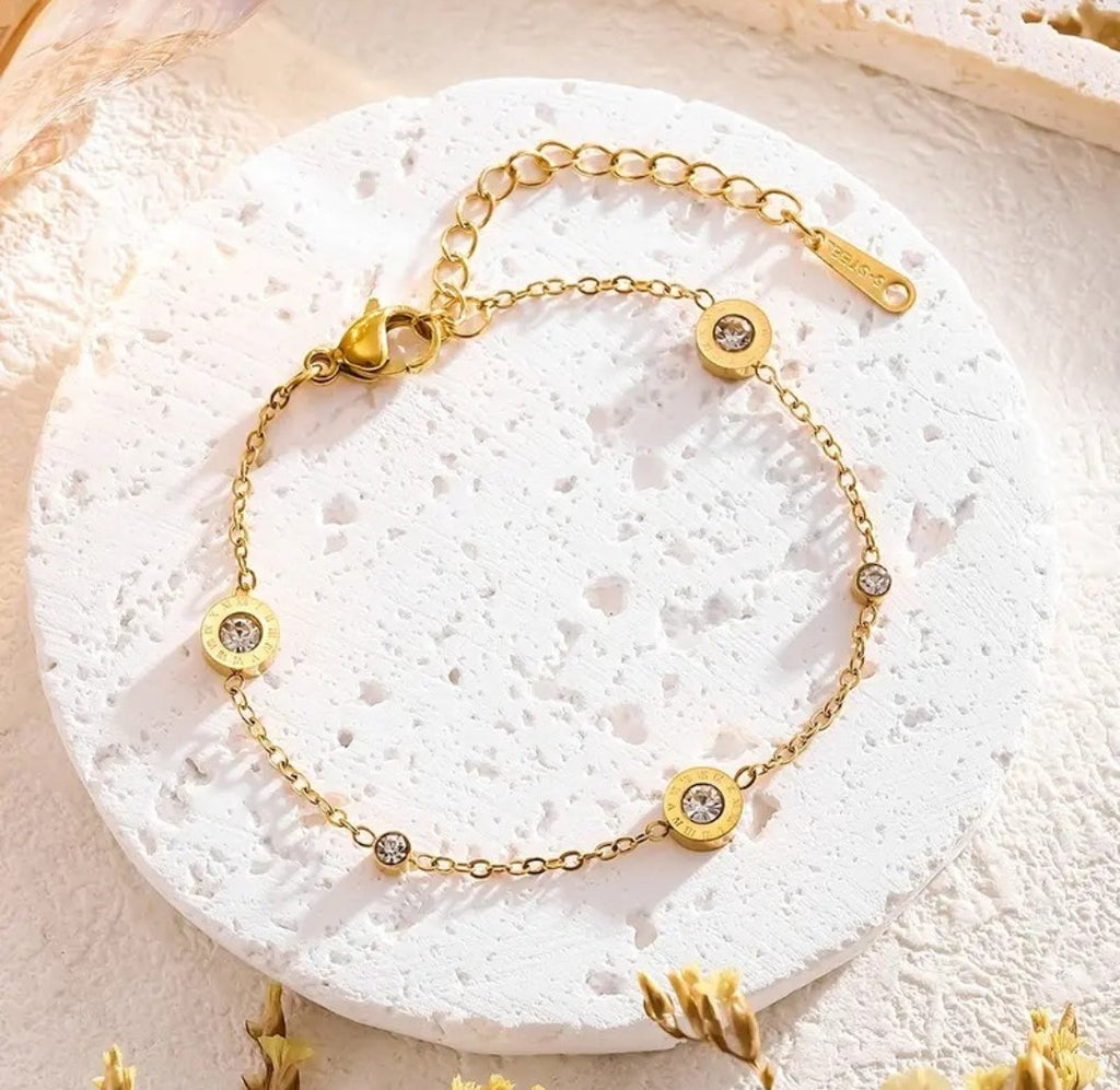 Celeste Crystal Charm Bracelet