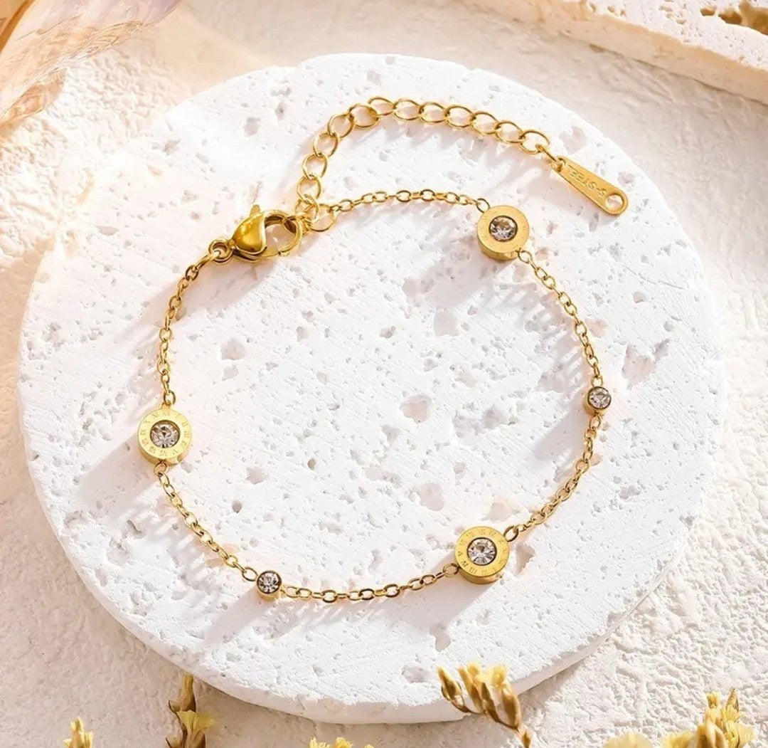 Celeste Crystal Charm Bracelet