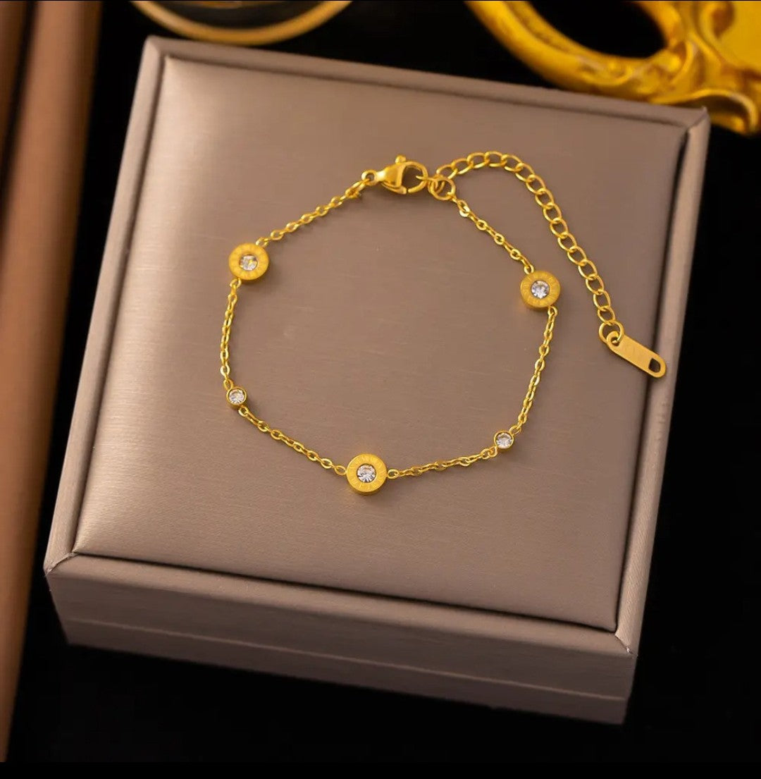 Celeste Crystal Charm Bracelet