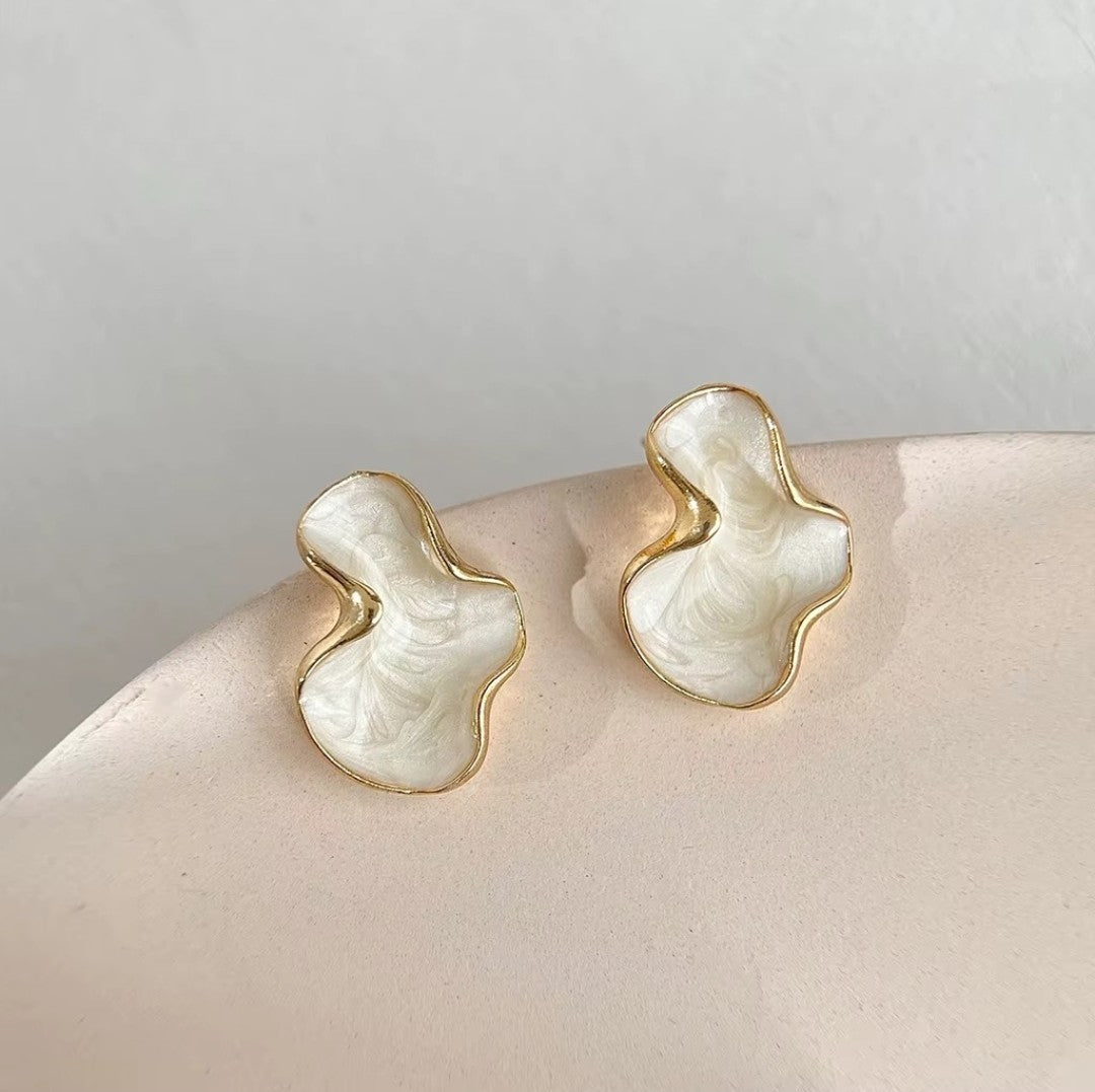 Pearl Bloom Statement Stud Earrings