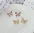 Flutter Bloom Butterfly Stud Earrings