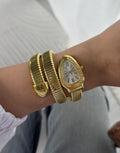 Anti Tarnish Golden Snake Watch